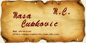 Maša Čupković vizit kartica